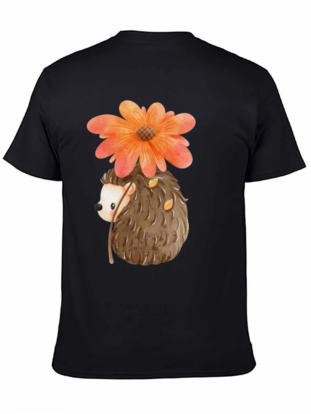 Hedgehog Flower Graphic Tee