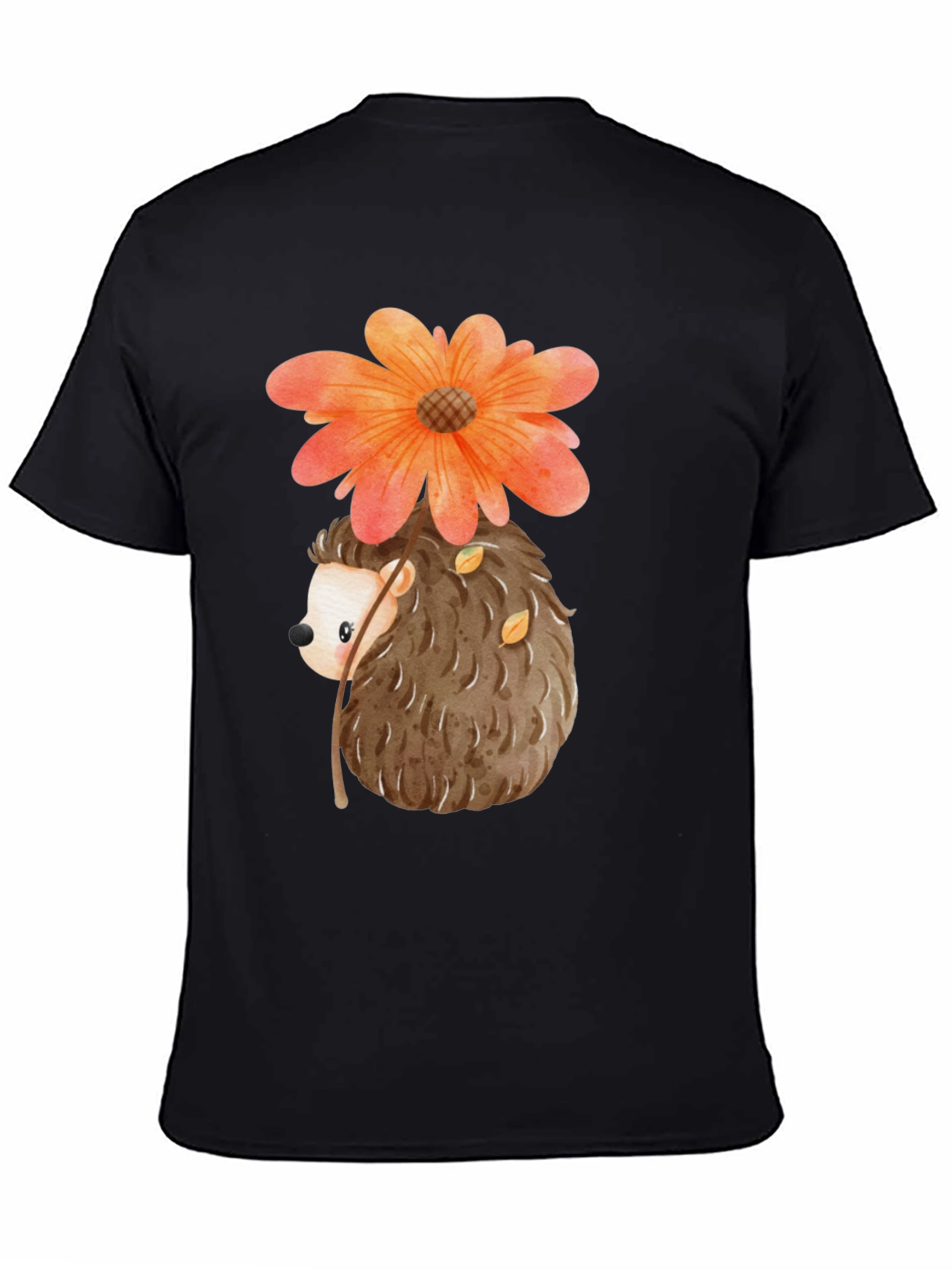 Hedgehog Flower Graphic Tee