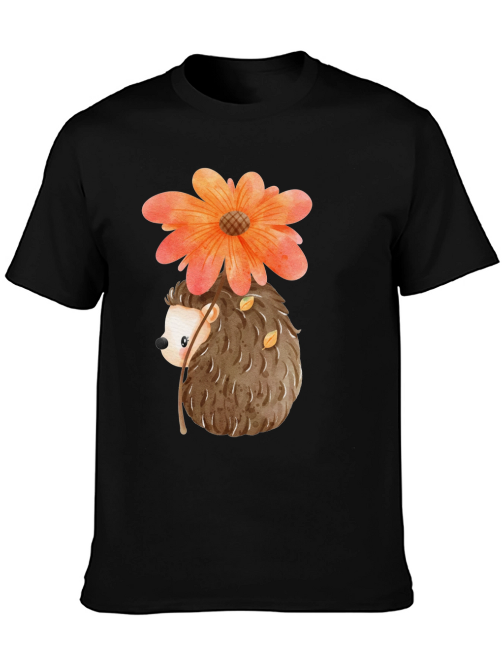 Hedgehog Flower Graphic Tee