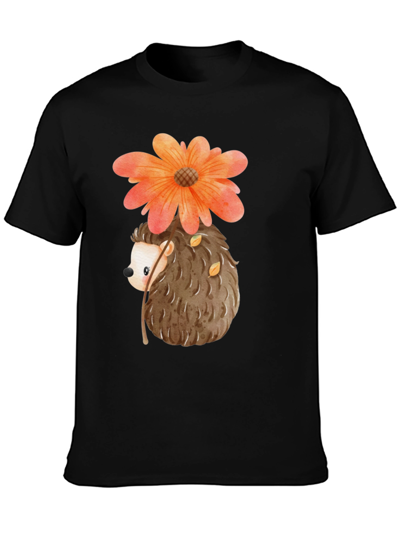 Hedgehog Flower Graphic Tee