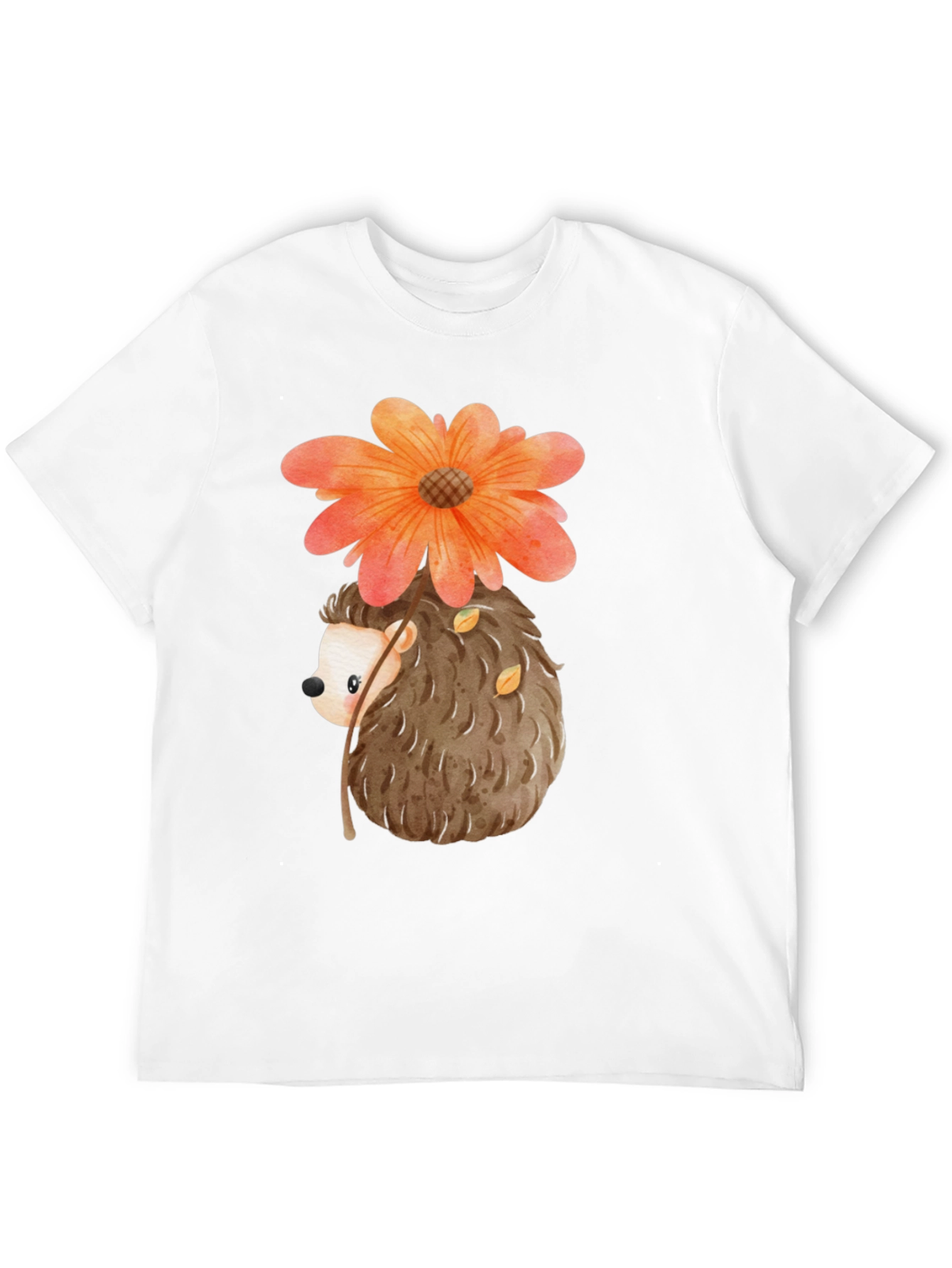 Hedgehog Flower Graphic Tee