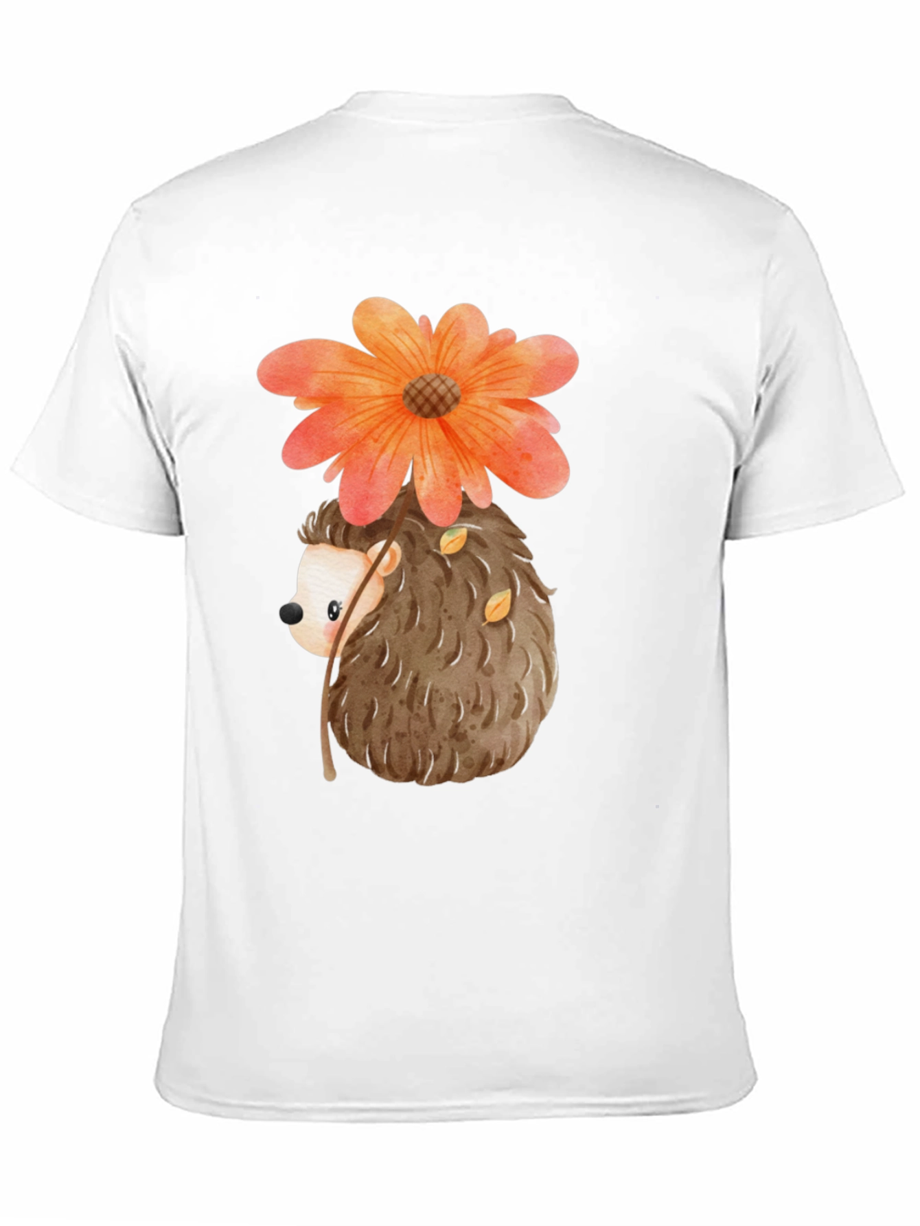 Hedgehog Flower Graphic Tee