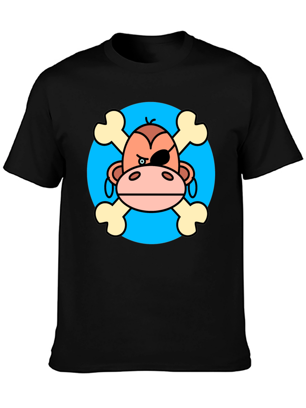 Pirate Monkey Graphic T-Shirt