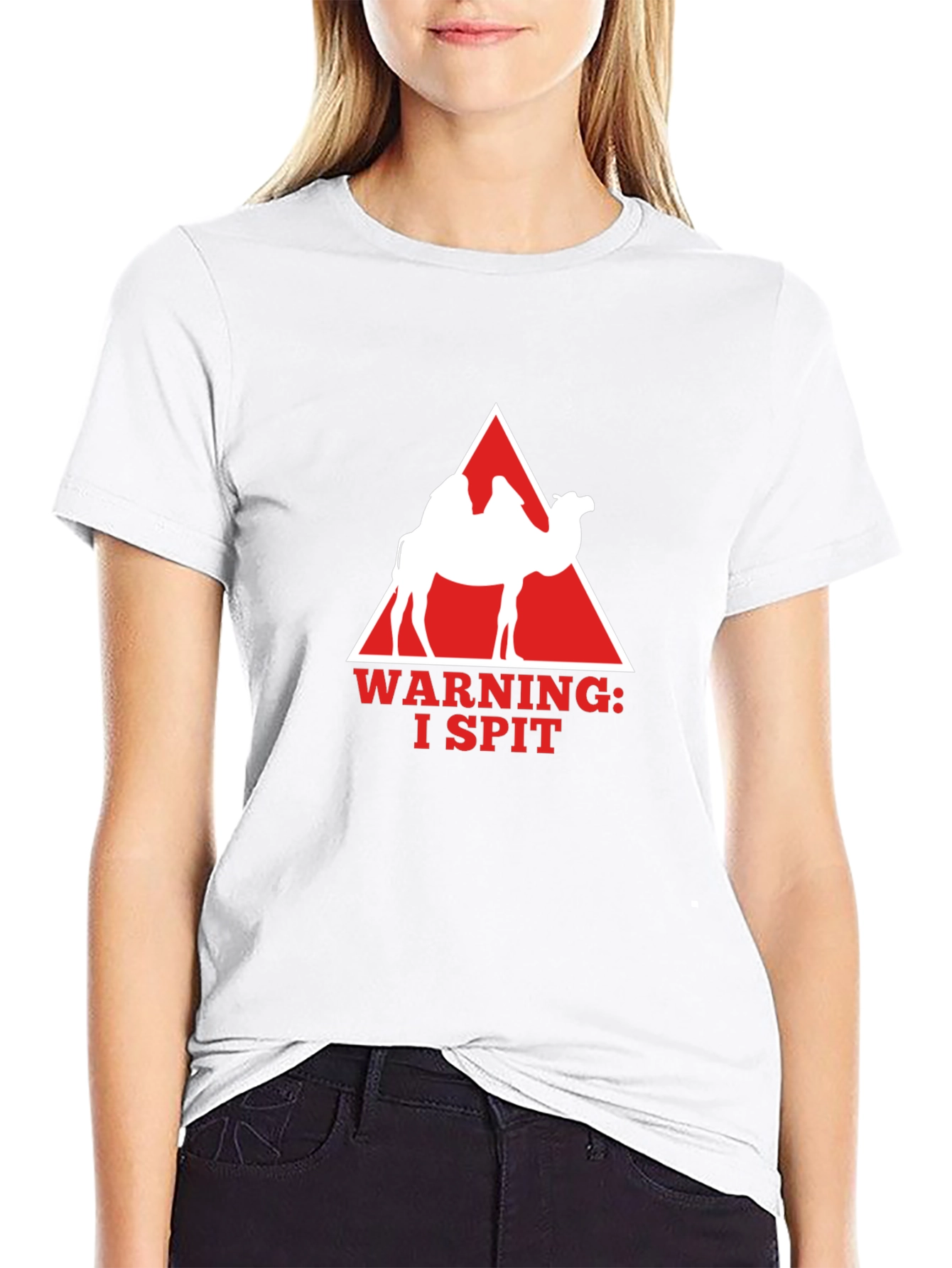 Warning I Spit Camel T-Shirt