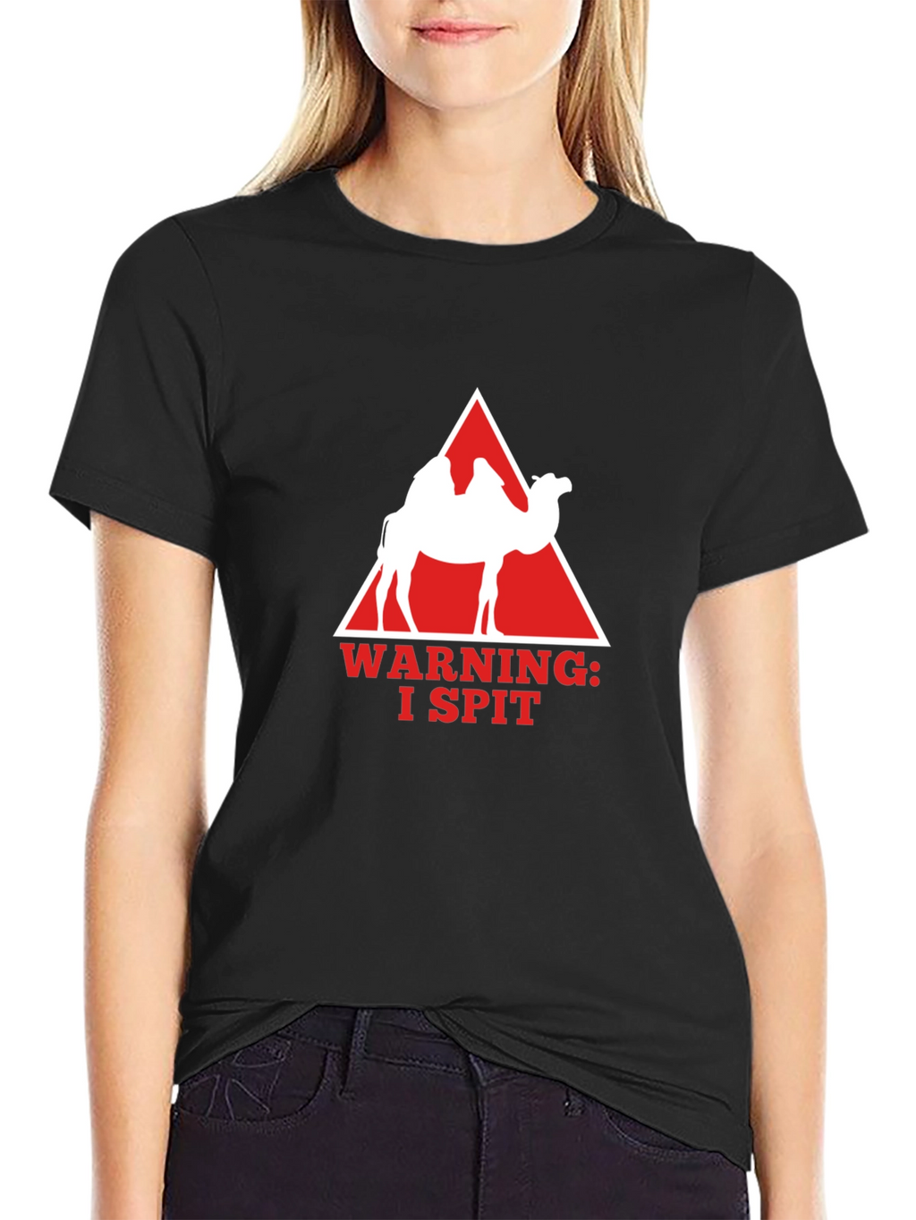 Warning I Spit Camel T-Shirt