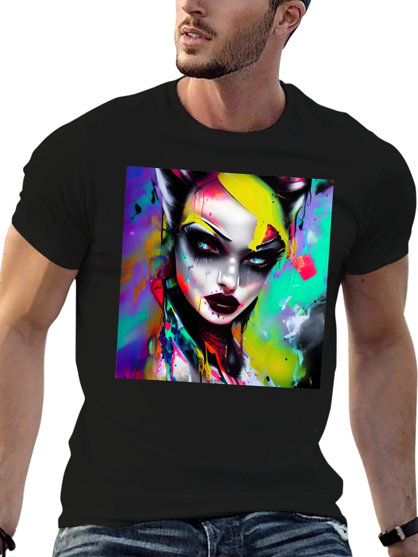Vibrant Artistic Graphic Tee - Bold & Unique Design