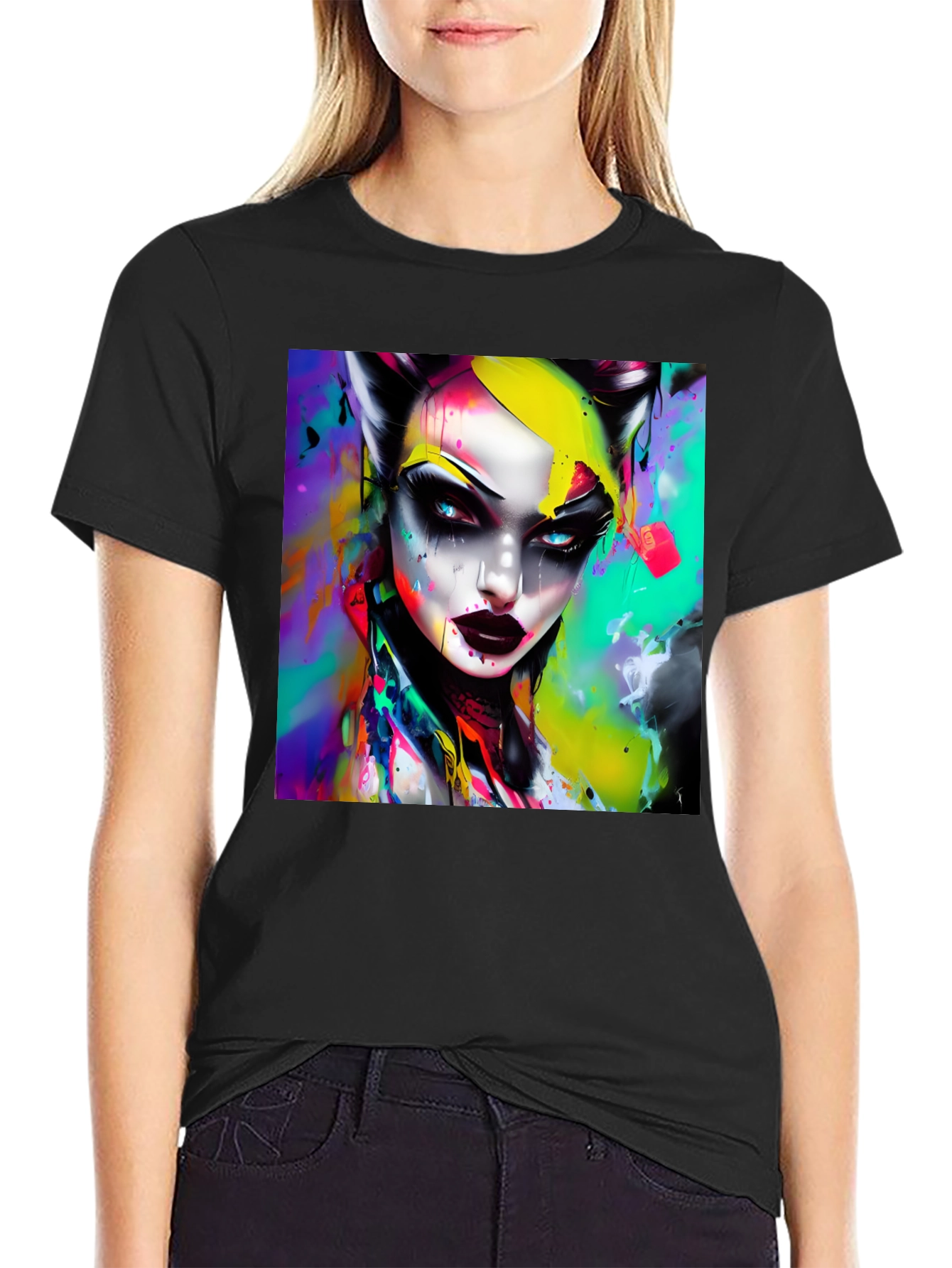 Vibrant Artistic Graphic Tee - Bold & Unique Design