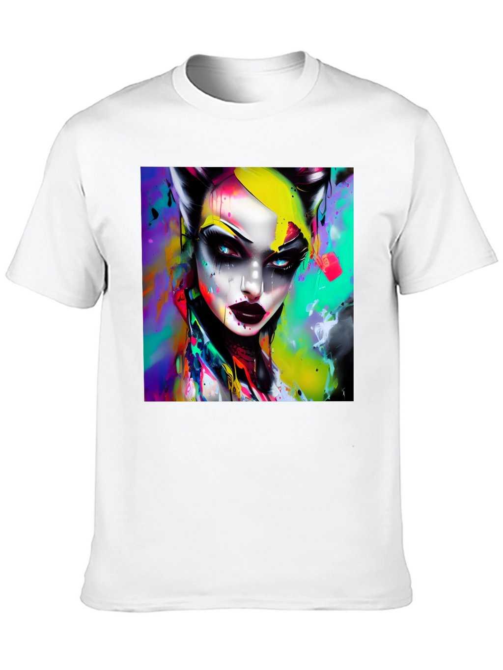 Vibrant Artistic Graphic Tee - Bold & Unique Design