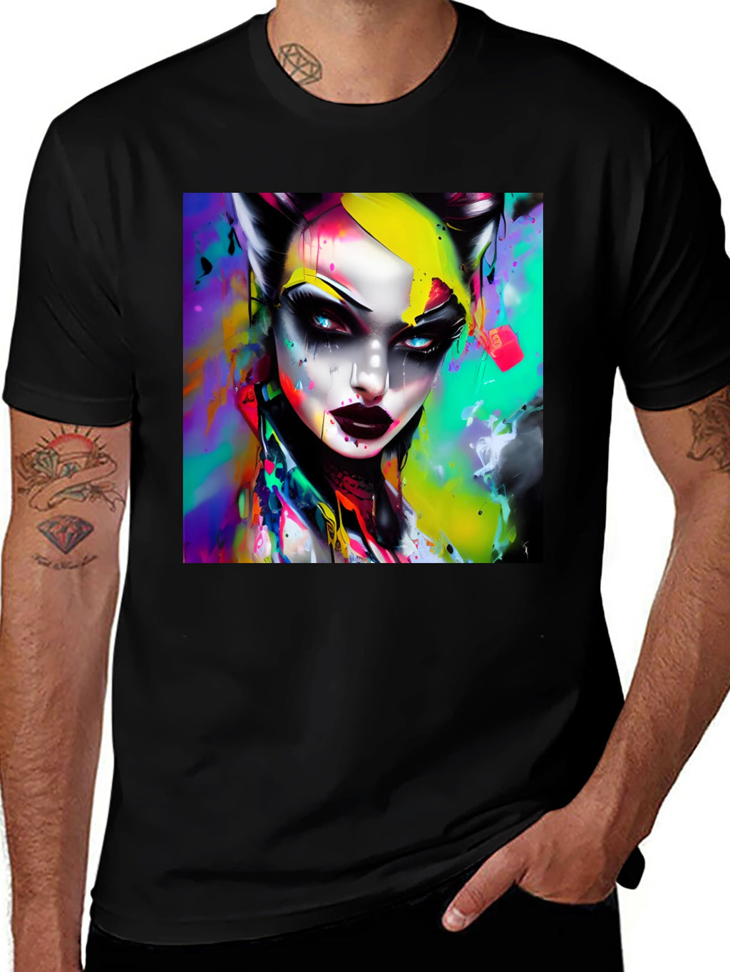 Vibrant Artistic Graphic Tee - Bold & Unique Design