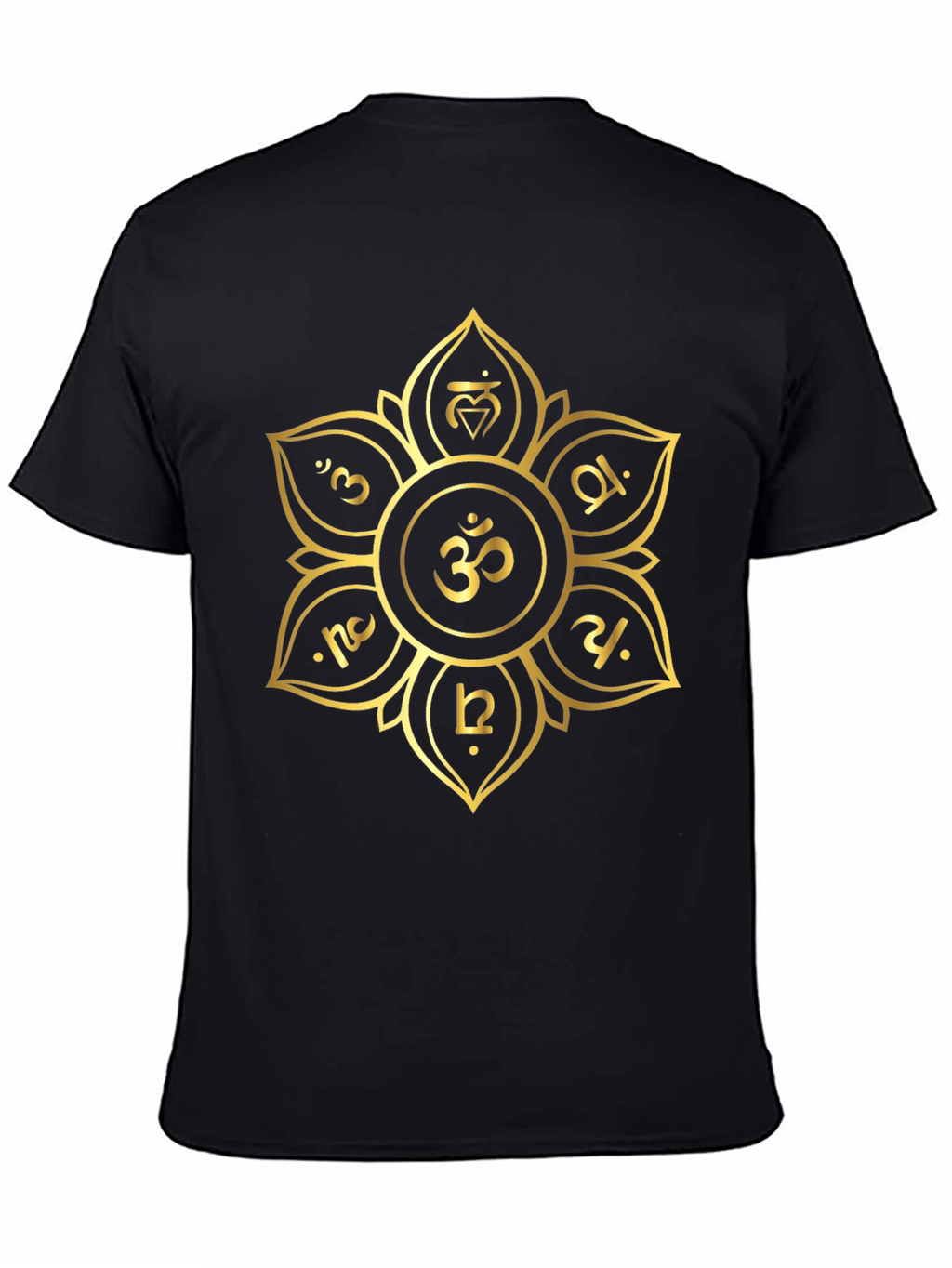 Om Mandala Black T-Shirt - Sacred Geometry Tee