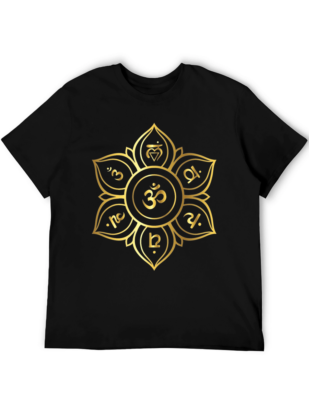 Om Mandala Black T-Shirt - Sacred Geometry Tee