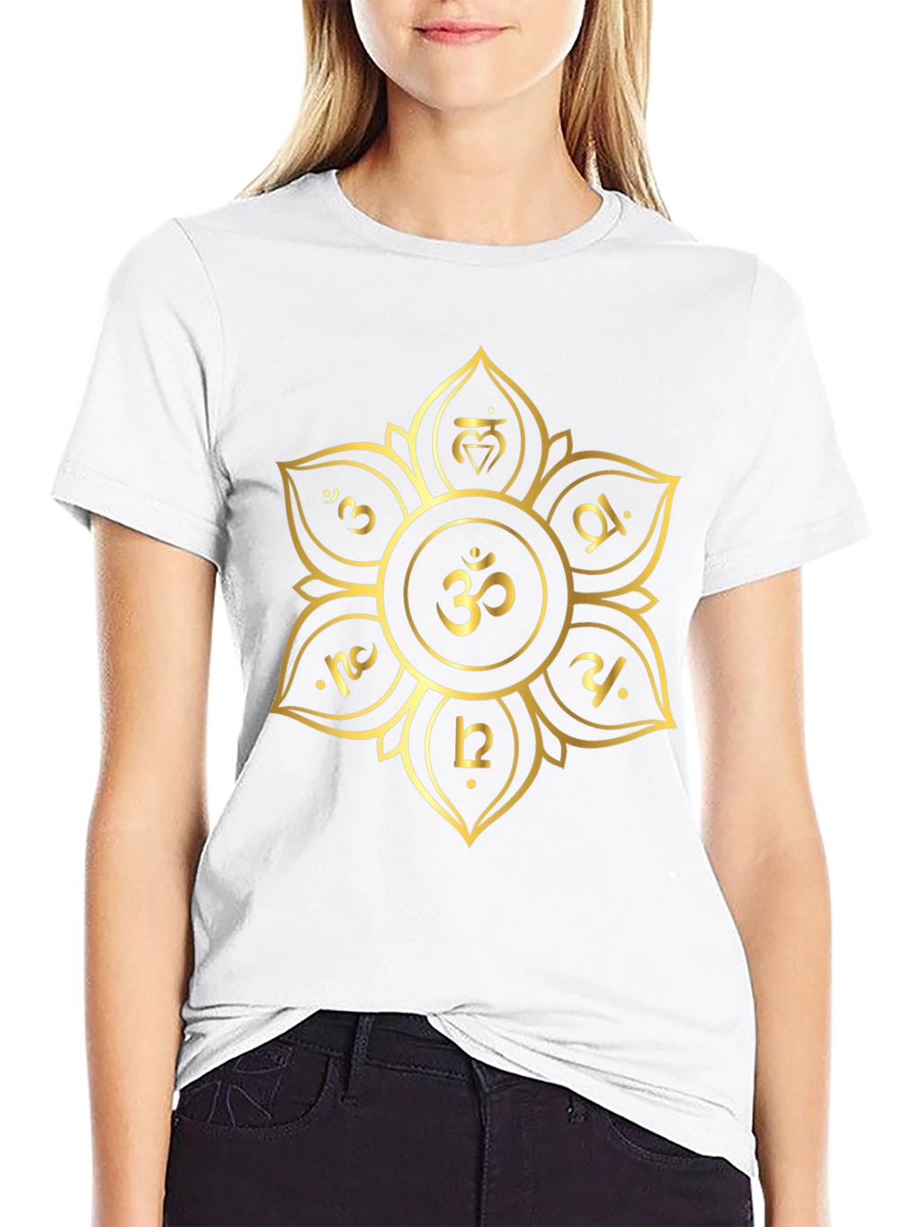 Om Mandala Black T-Shirt - Sacred Geometry Tee