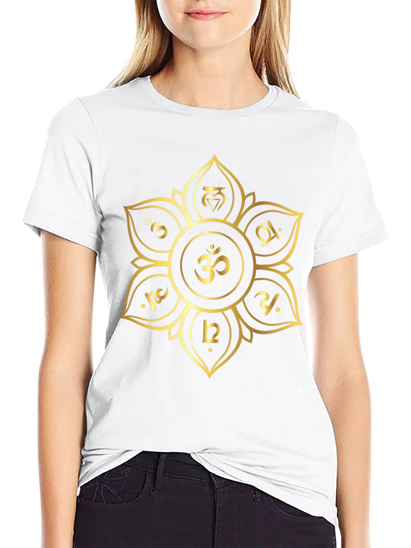 Om Mandala Black T-Shirt - Sacred Geometry Tee