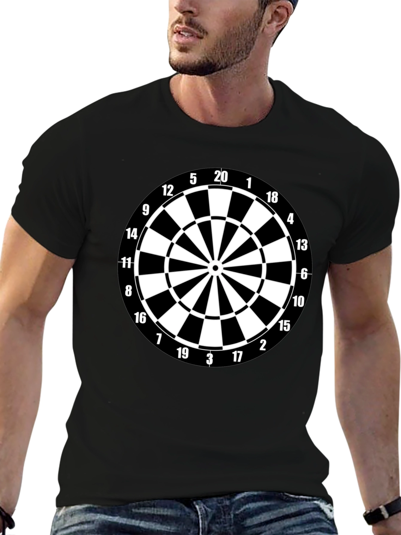 Dartboard Graphic Tee - Target Practice Shirt