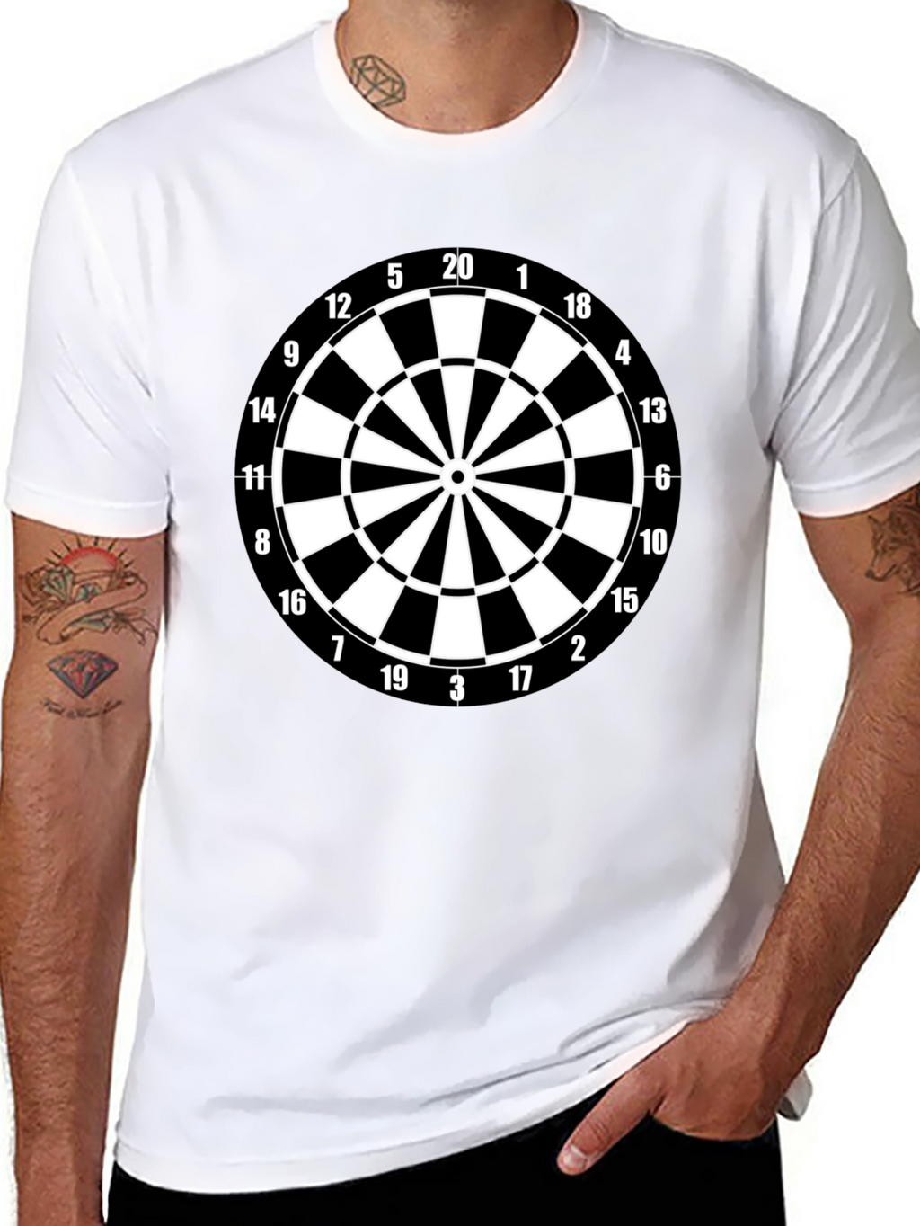 Dartboard Graphic Tee - Target Practice Shirt