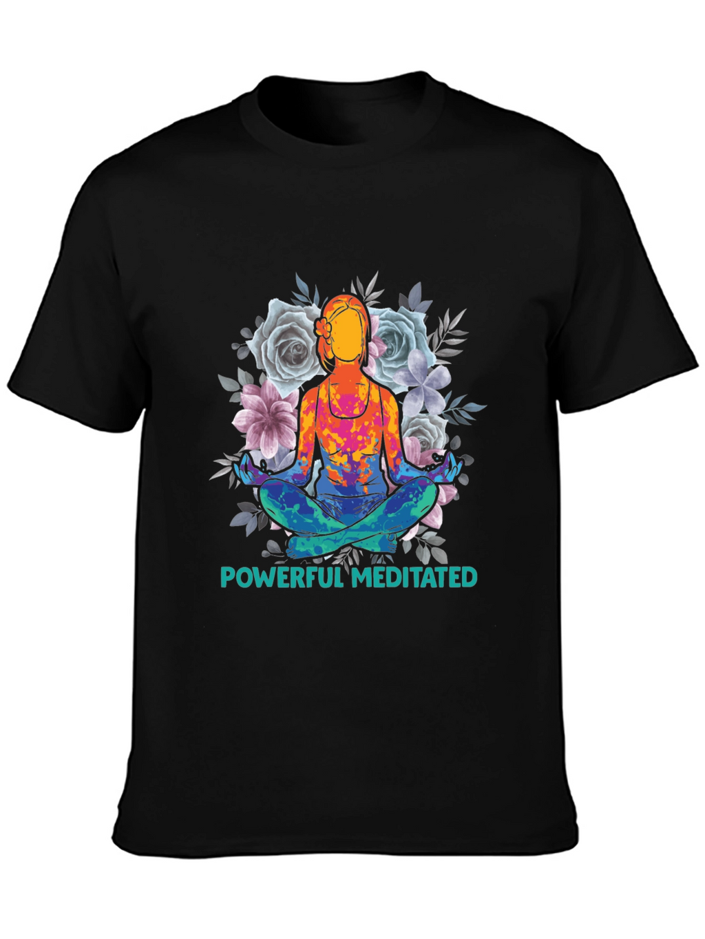 Powerful Meditated Yoga T-Shirt - Black