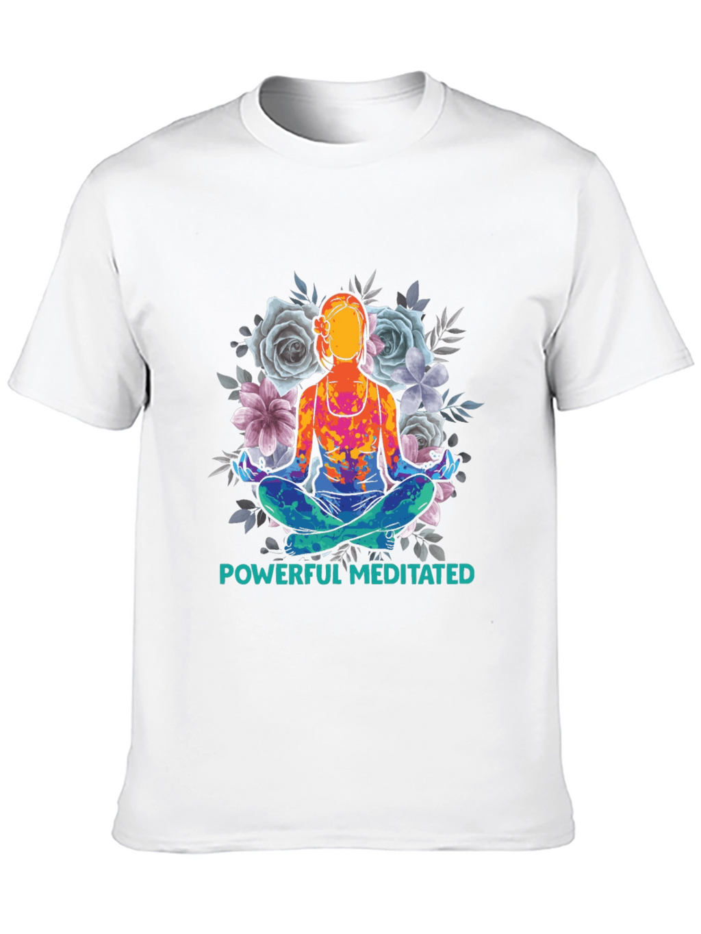 Powerful Meditated Yoga T-Shirt - Black