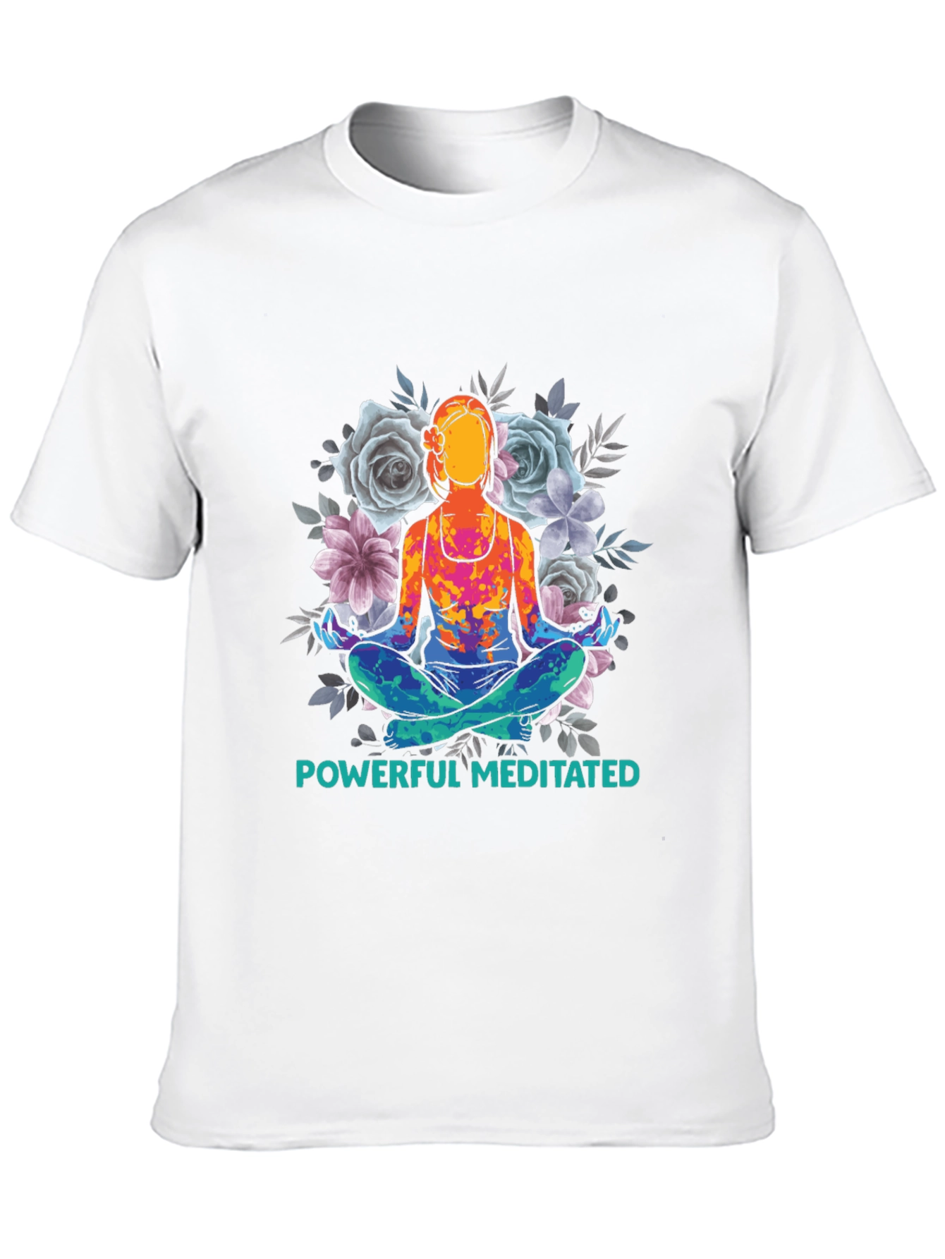 Powerful Meditated Yoga T-Shirt - Black