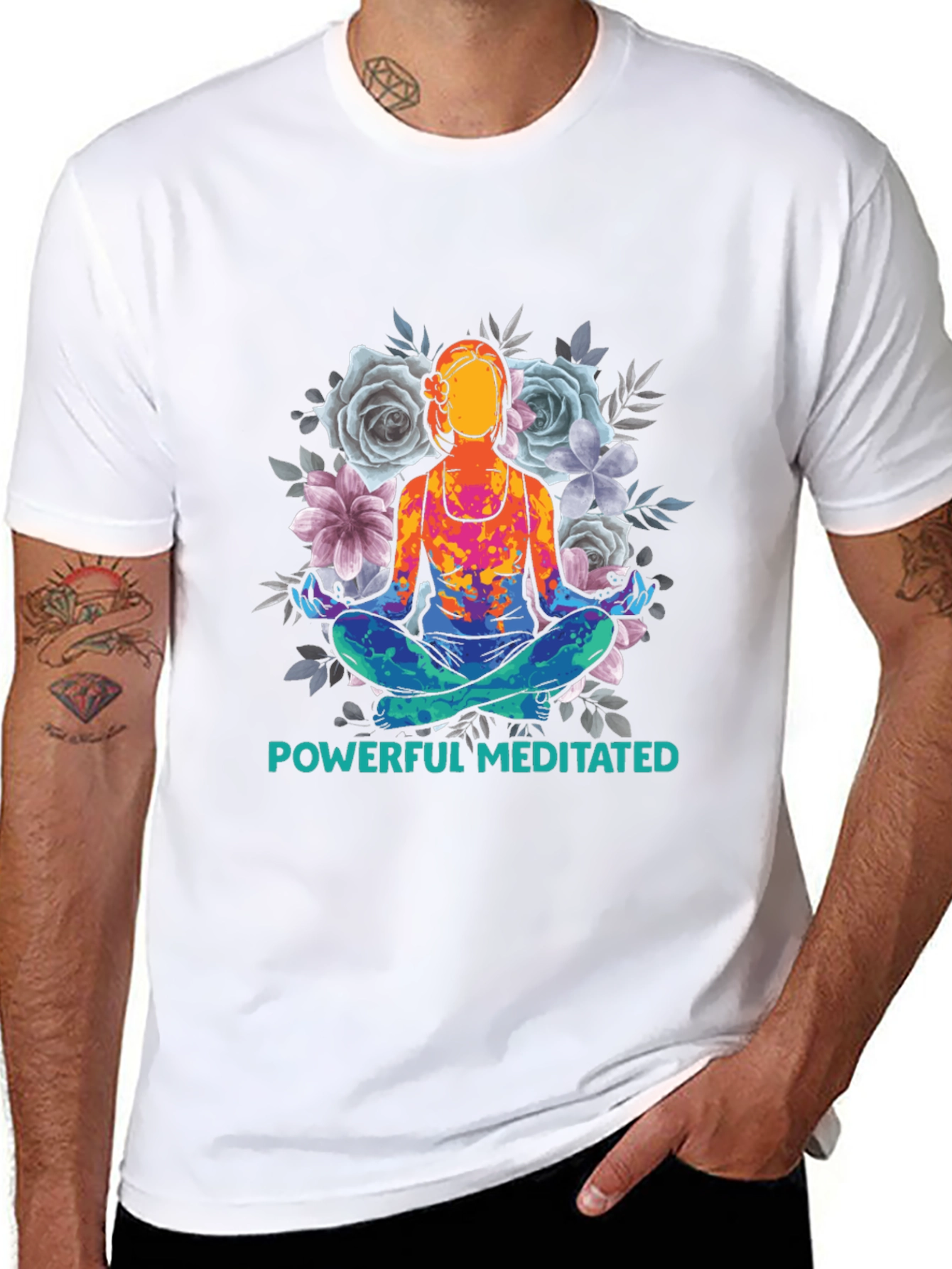 Powerful Meditated Yoga T-Shirt - Black