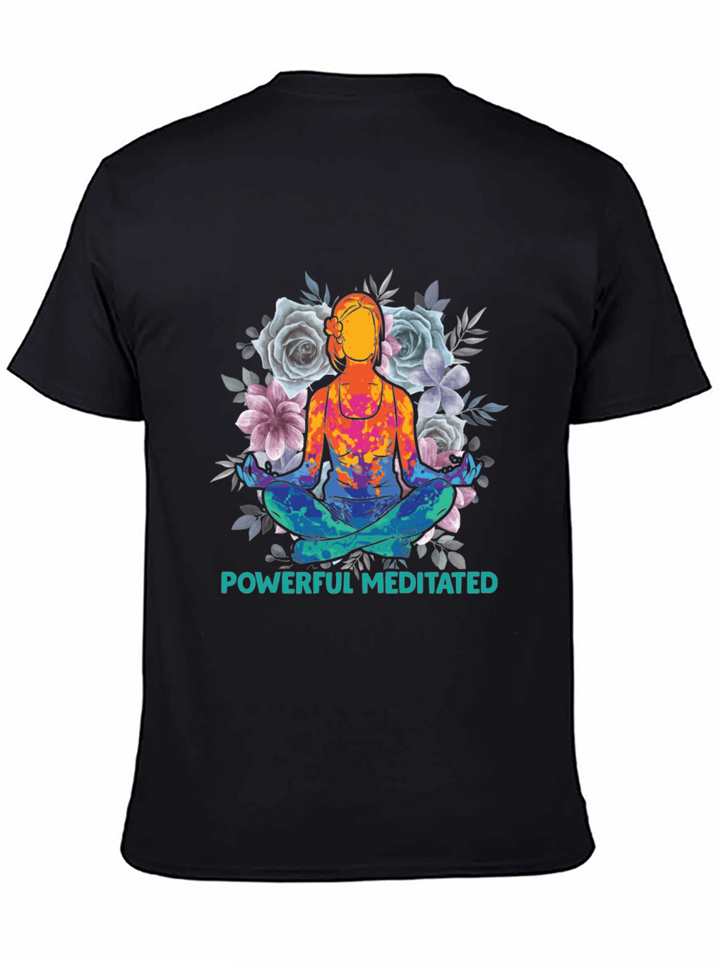 Powerful Meditated Yoga T-Shirt - Black