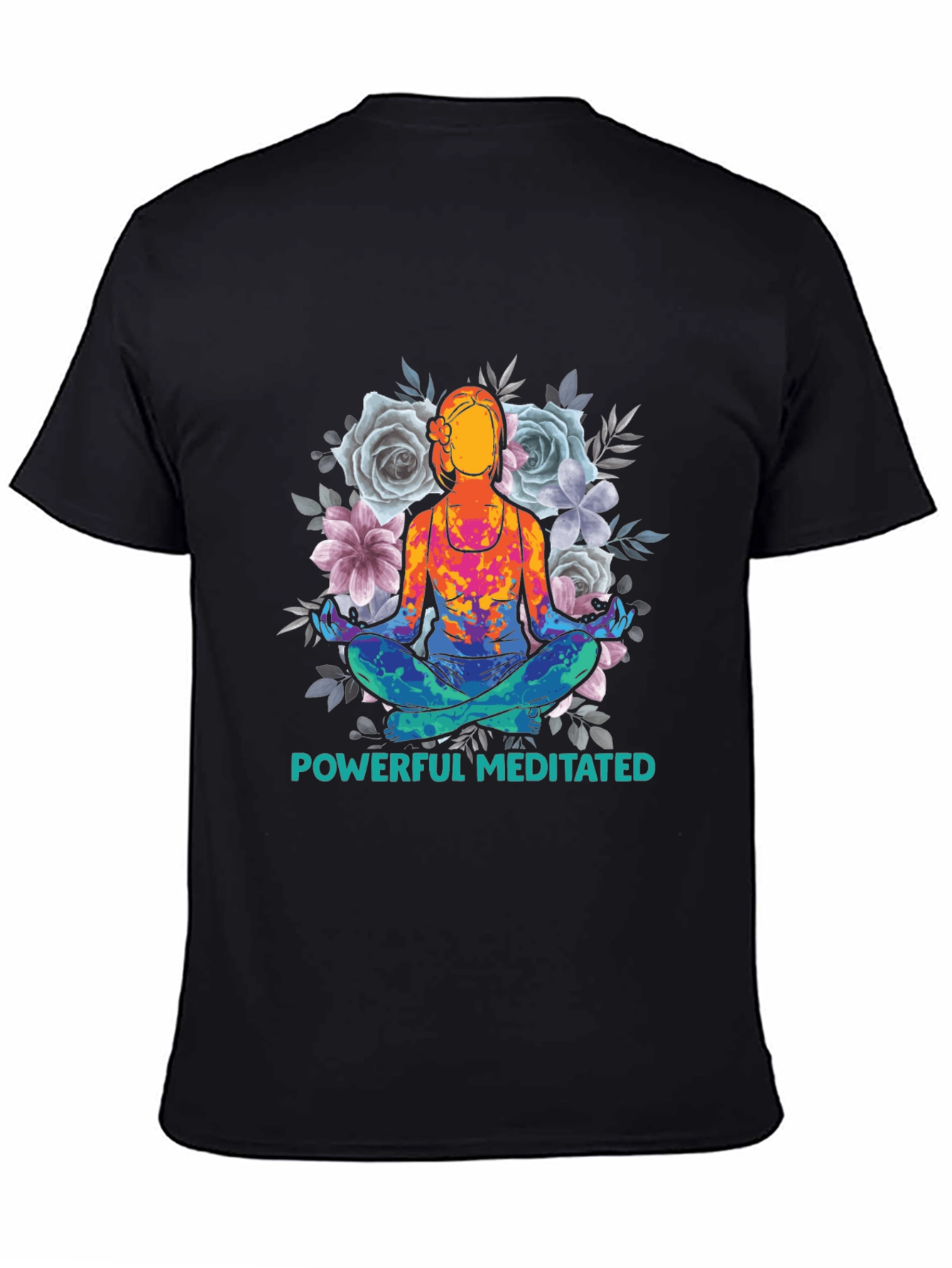 Powerful Meditated Yoga T-Shirt - Black