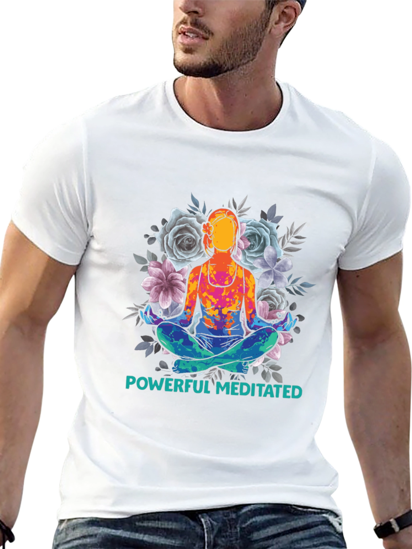 Powerful Meditated Yoga T-Shirt - Black