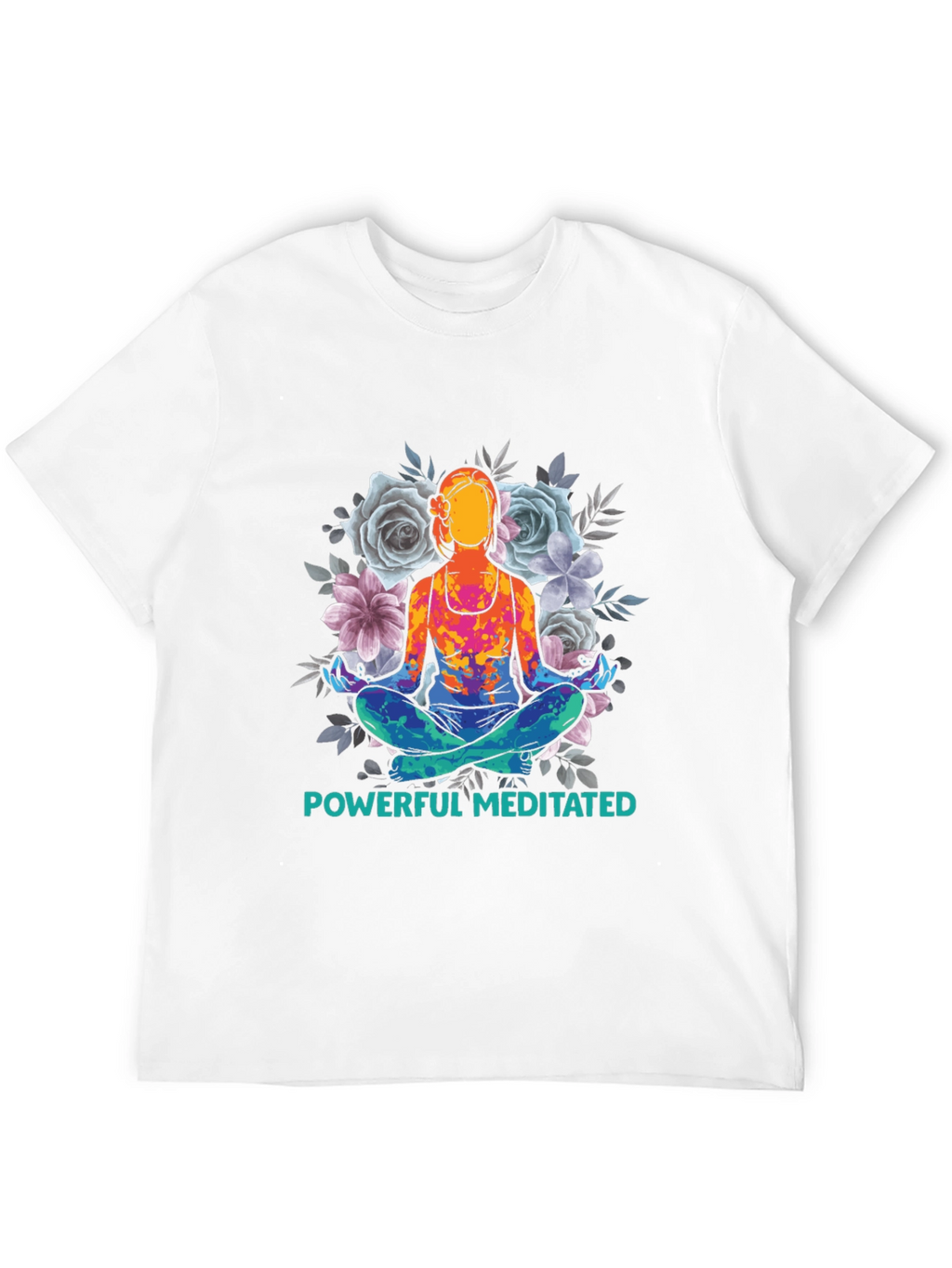 Powerful Meditated Yoga T-Shirt - Black