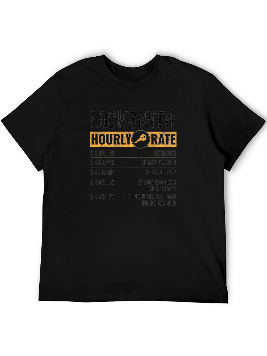 Locksmith Hourly Rate Novelty T-Shirt