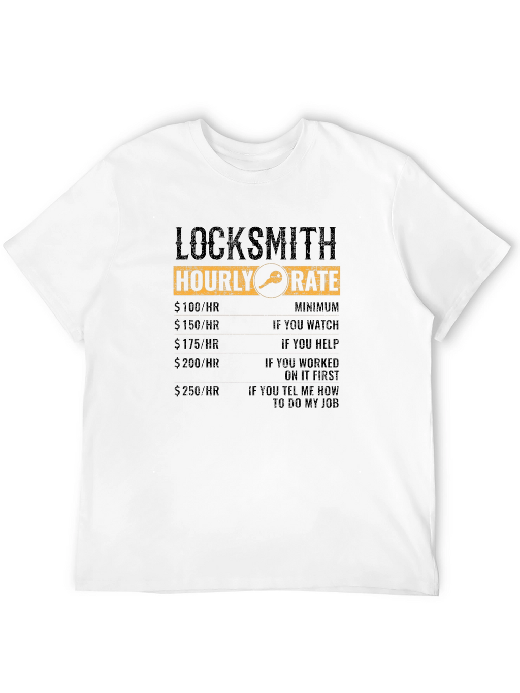 Locksmith Hourly Rate Novelty T-Shirt
