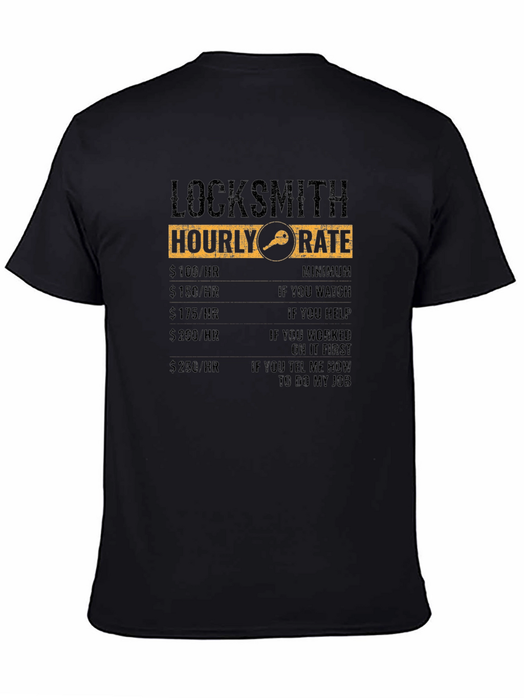 Locksmith Hourly Rate Novelty T-Shirt