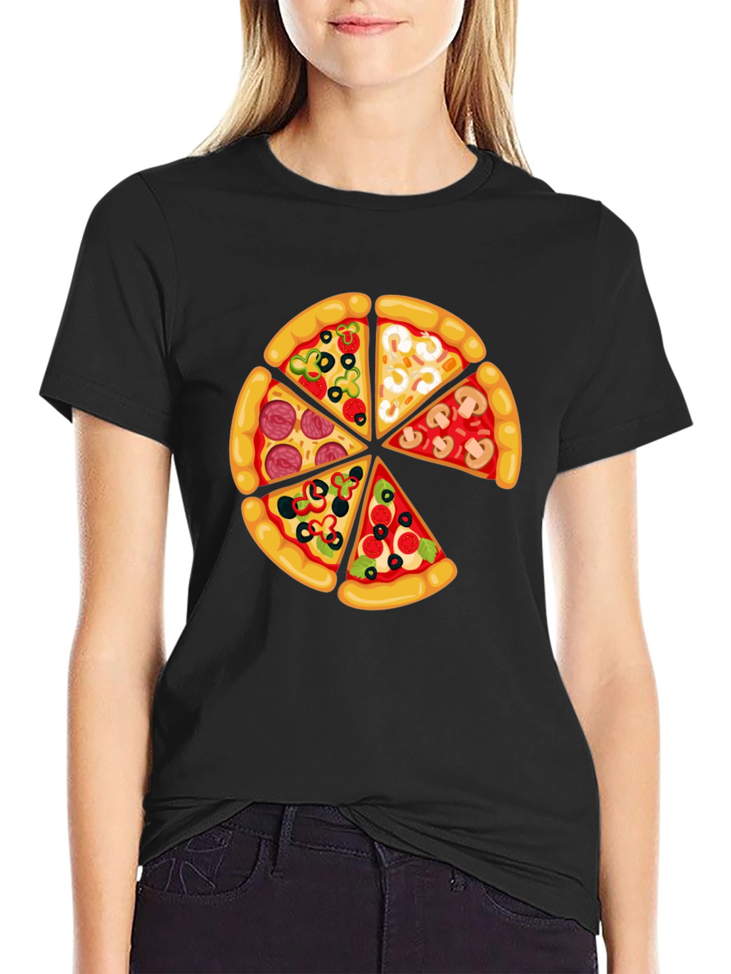 Pizza Slice Graphic T-Shirt - Foodie Fun