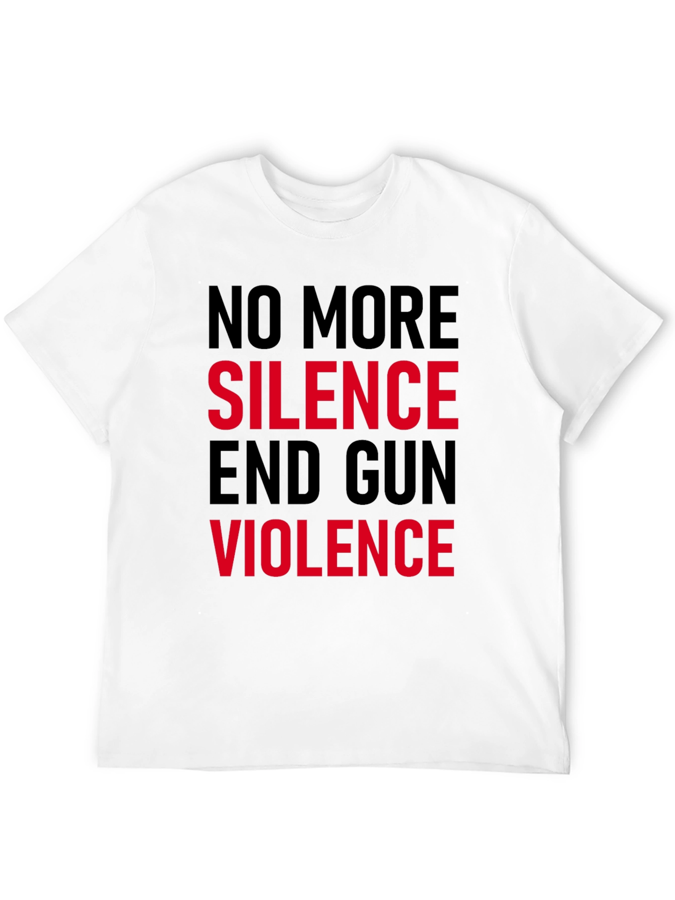 No More Silence End Gun Violence Graphic Tee