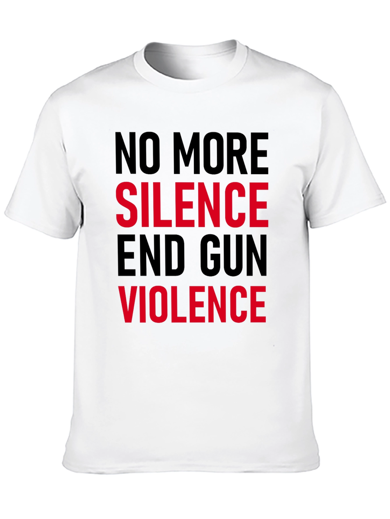 No More Silence End Gun Violence Graphic Tee