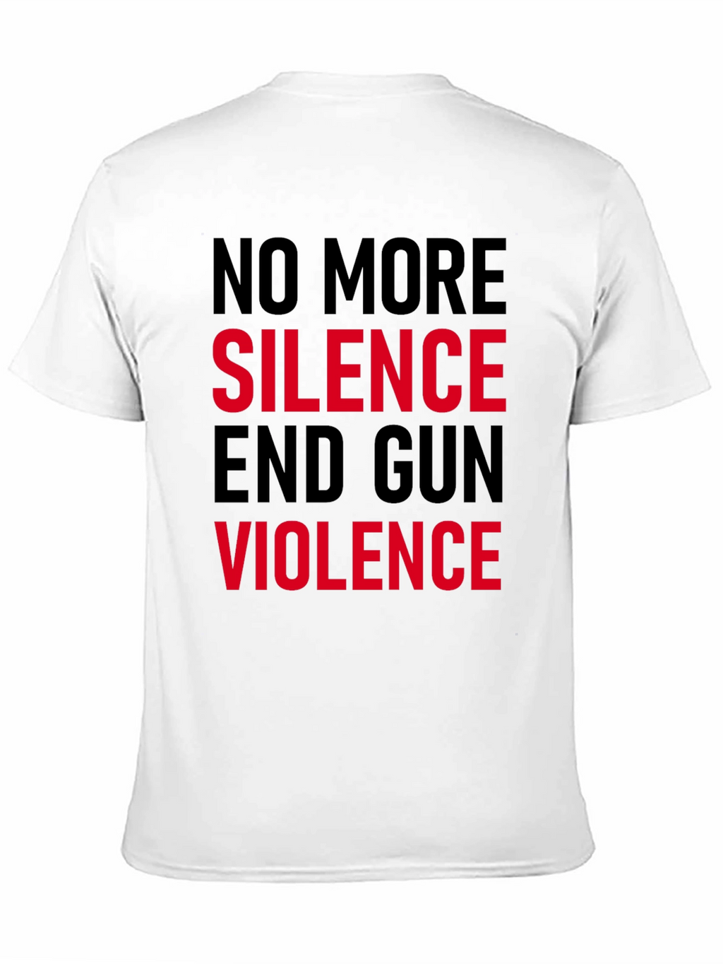 No More Silence End Gun Violence Graphic Tee
