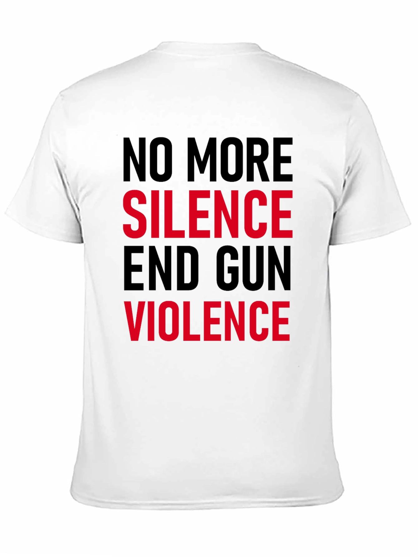 No More Silence End Gun Violence Graphic Tee