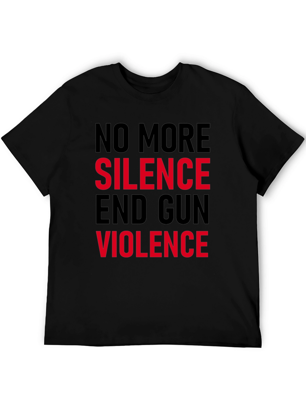 No More Silence End Gun Violence Graphic Tee