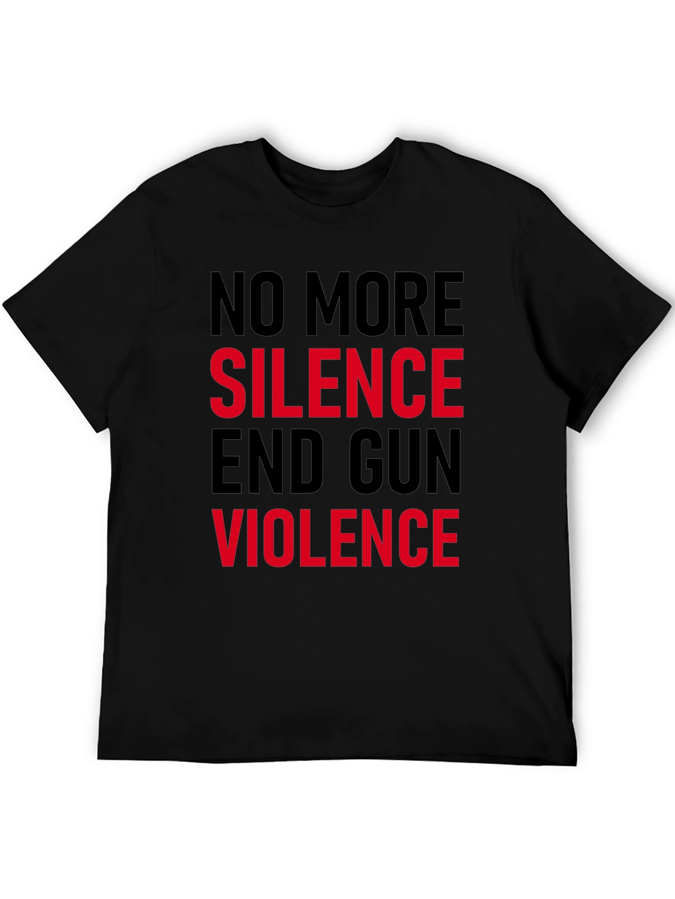 No More Silence End Gun Violence Graphic Tee