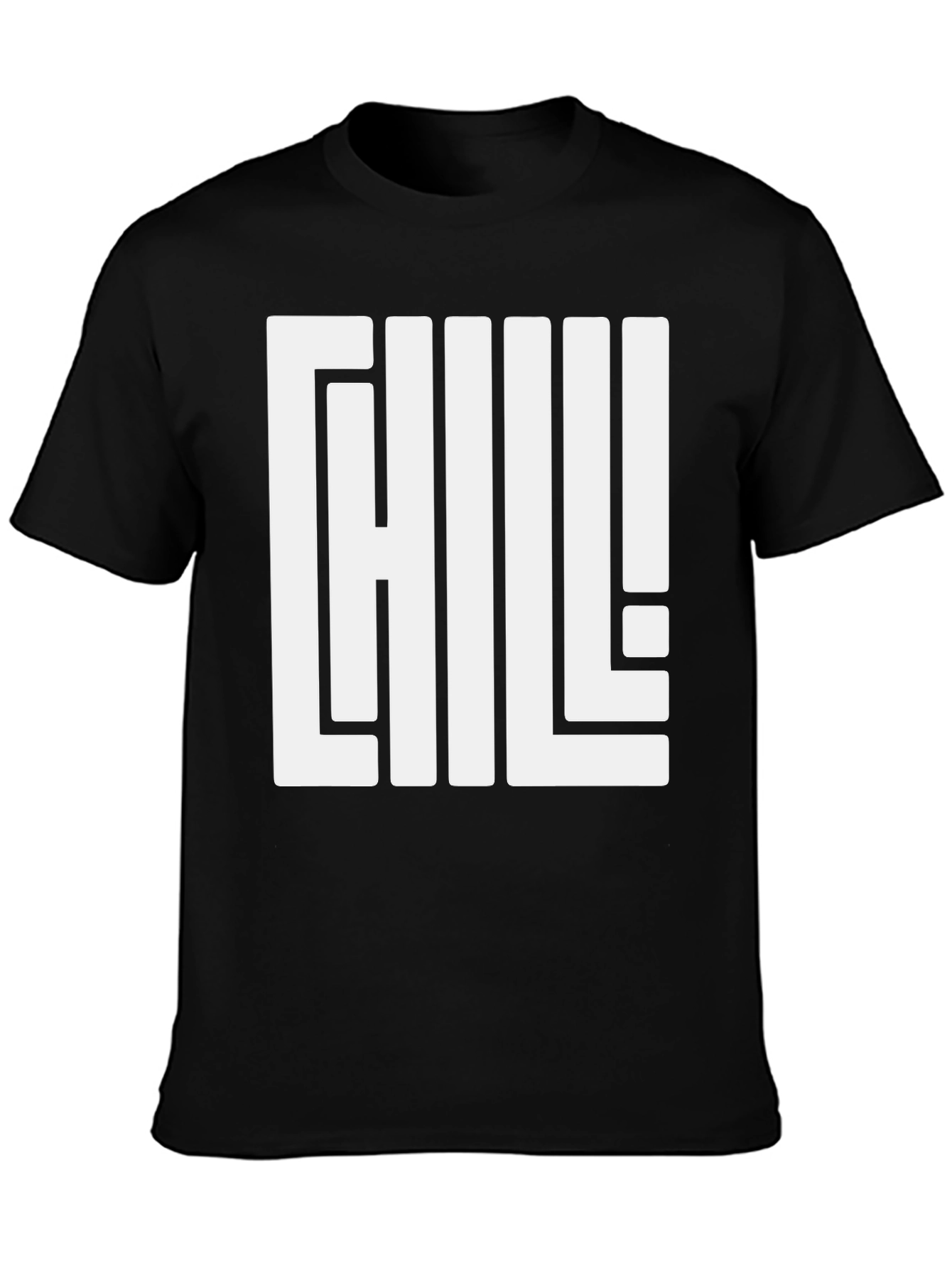 Chill Graphic Tee - Black Relaxed Fit T-Shirt