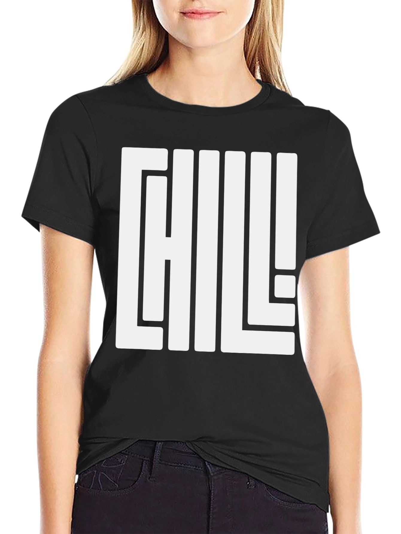 Chill Graphic Tee - Black Relaxed Fit T-Shirt