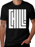 Chill Graphic Tee - Black Relaxed Fit T-Shirt