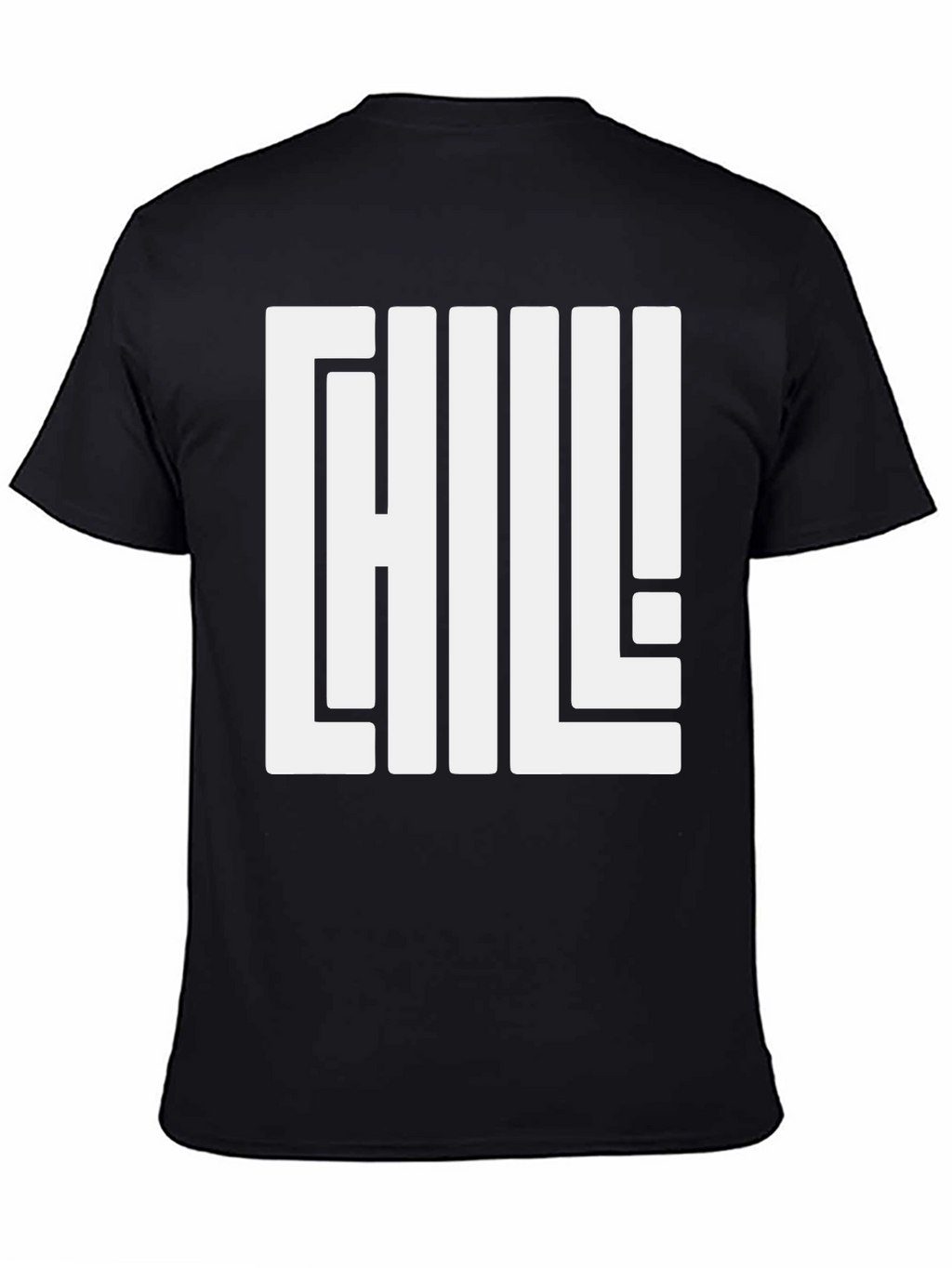Chill Graphic Tee - Black Relaxed Fit T-Shirt