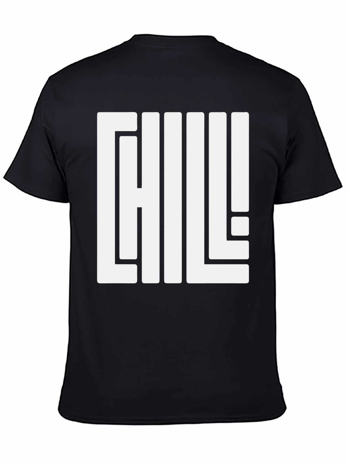 Chill Graphic Tee - Black Relaxed Fit T-Shirt