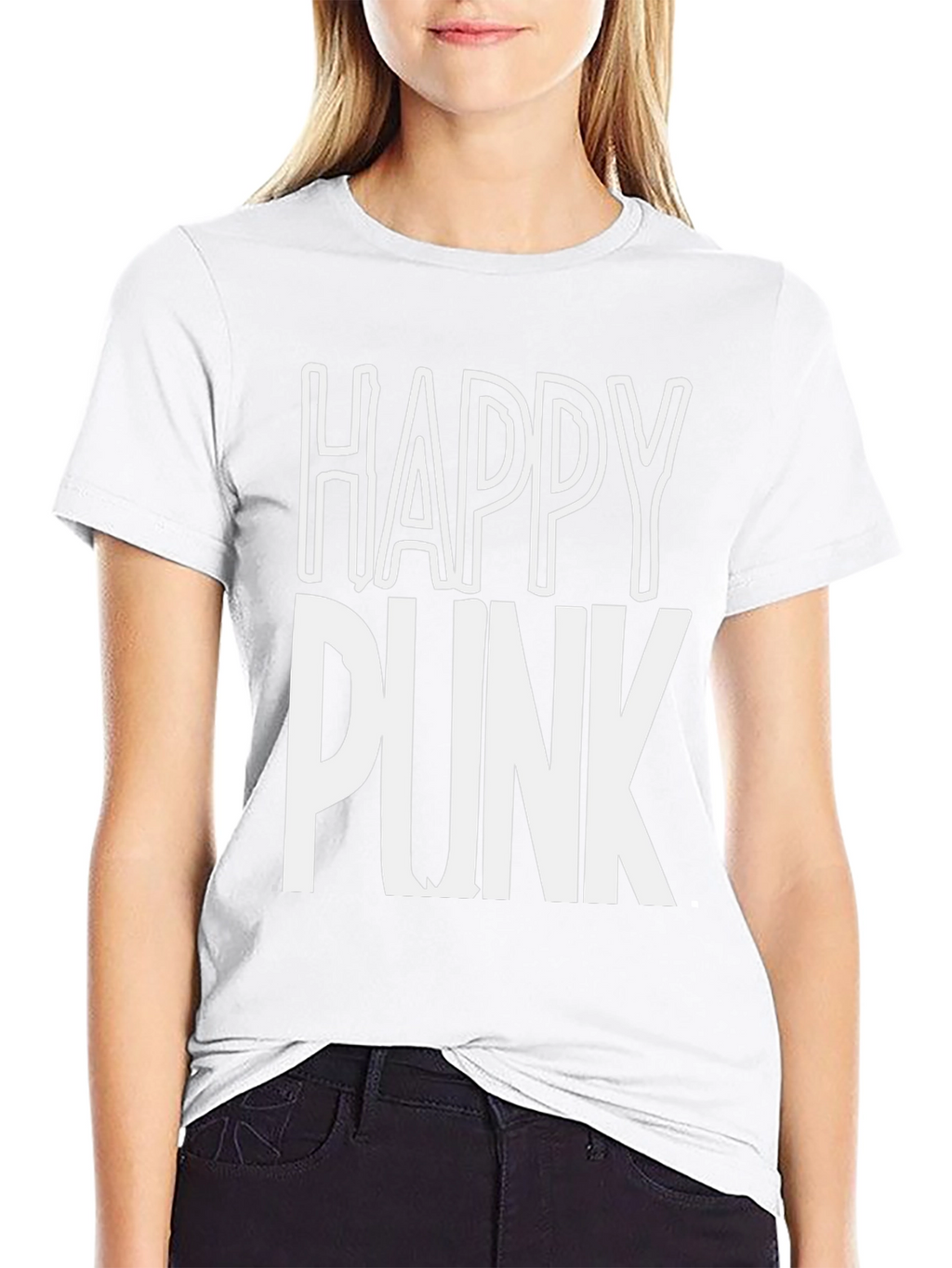 Happy Punk Graphic Tee - Bold Statement Shirt