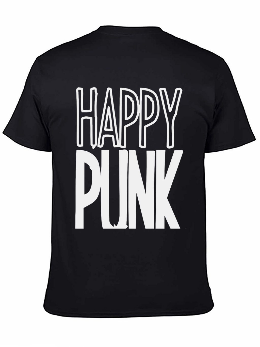 Happy Punk Graphic Tee - Bold Statement Shirt