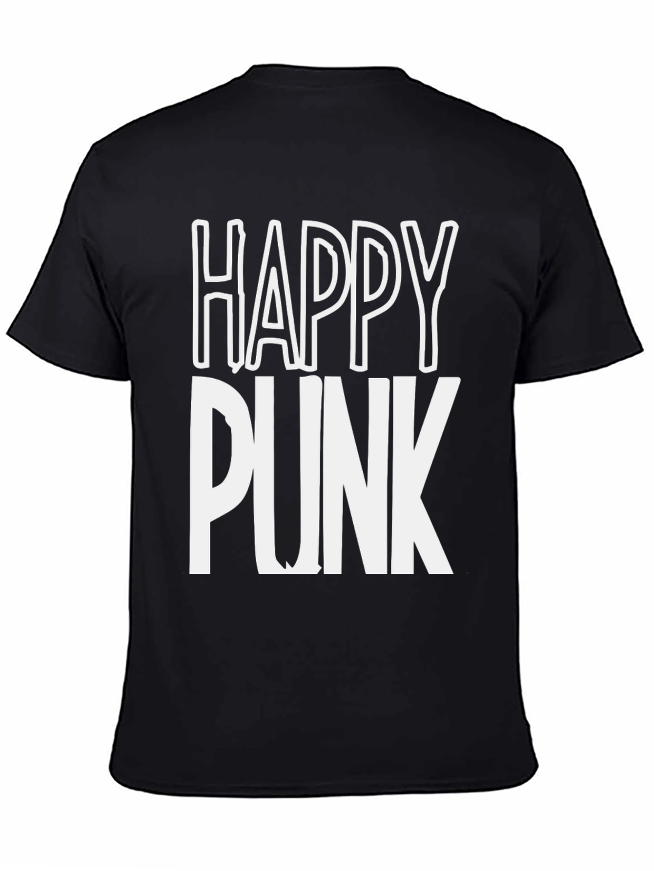Happy Punk Graphic Tee - Bold Statement Shirt