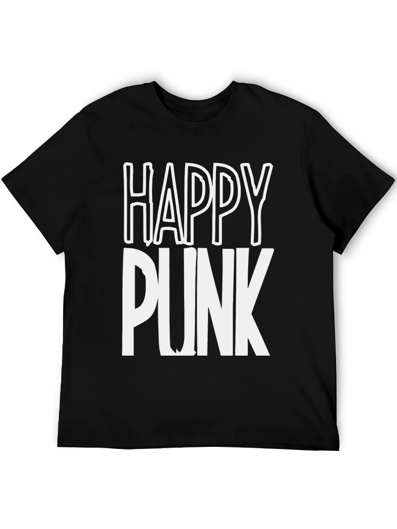 Happy Punk Graphic Tee - Bold Statement Shirt