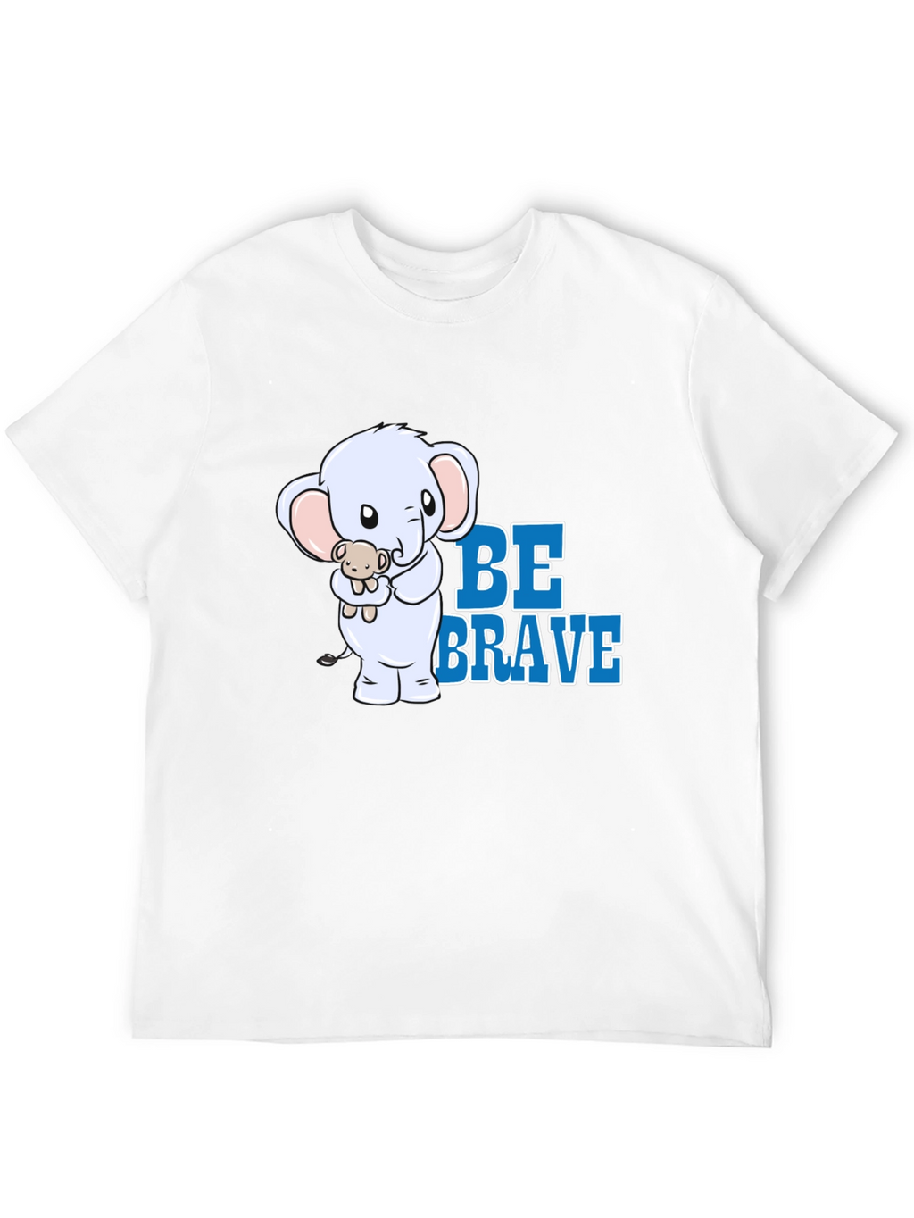 Be Brave Elephant Graphic T-Shirt
