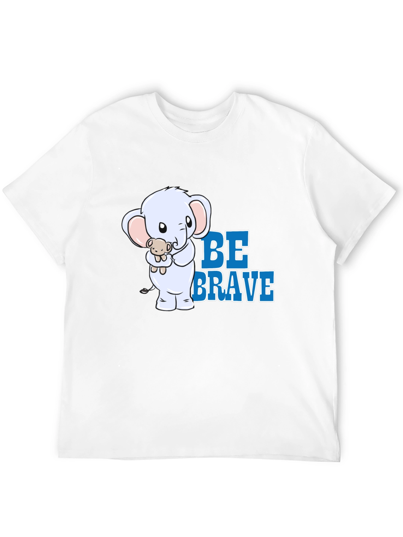 Be Brave Elephant Graphic T-Shirt