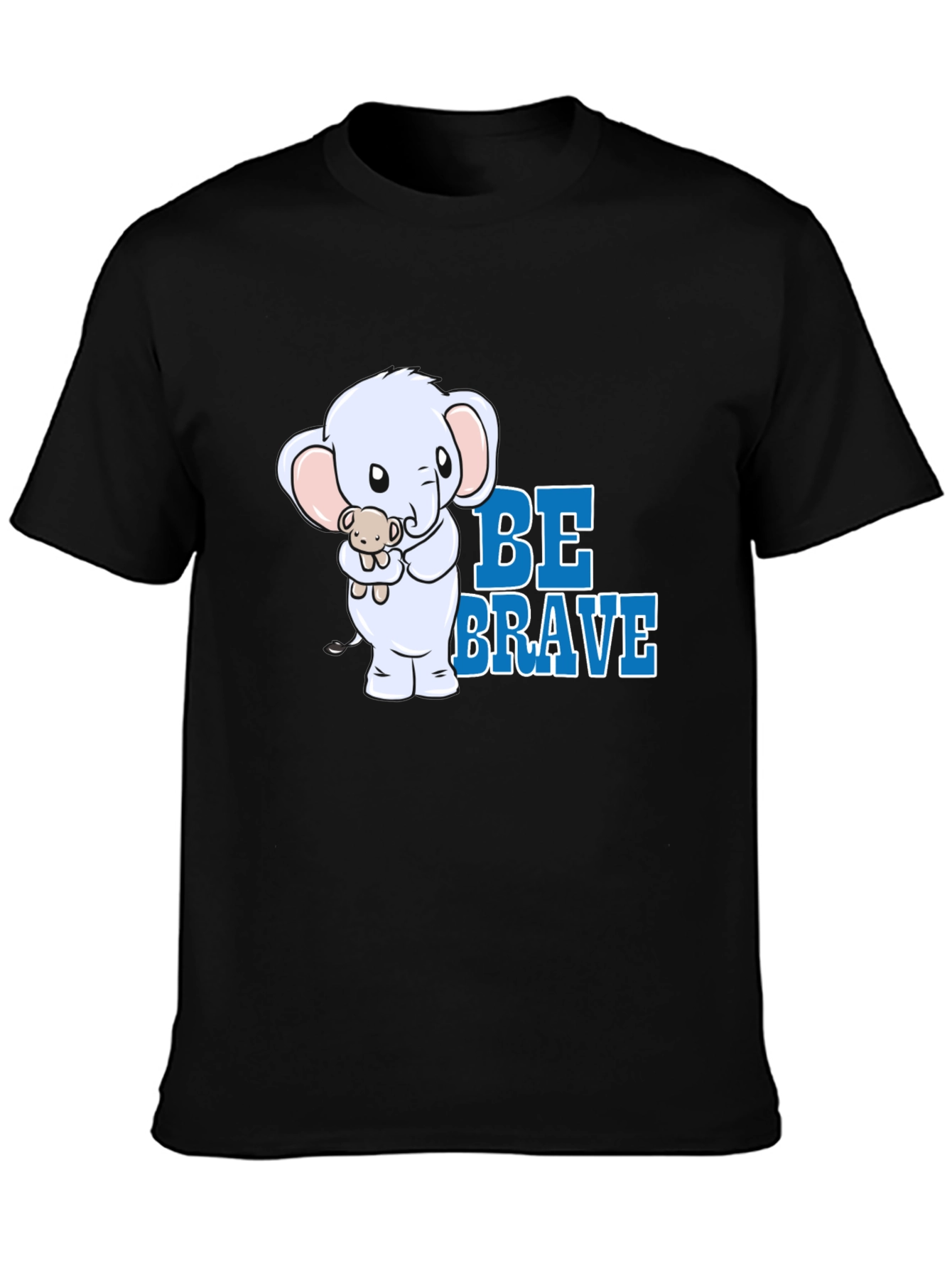 Be Brave Elephant Graphic T-Shirt