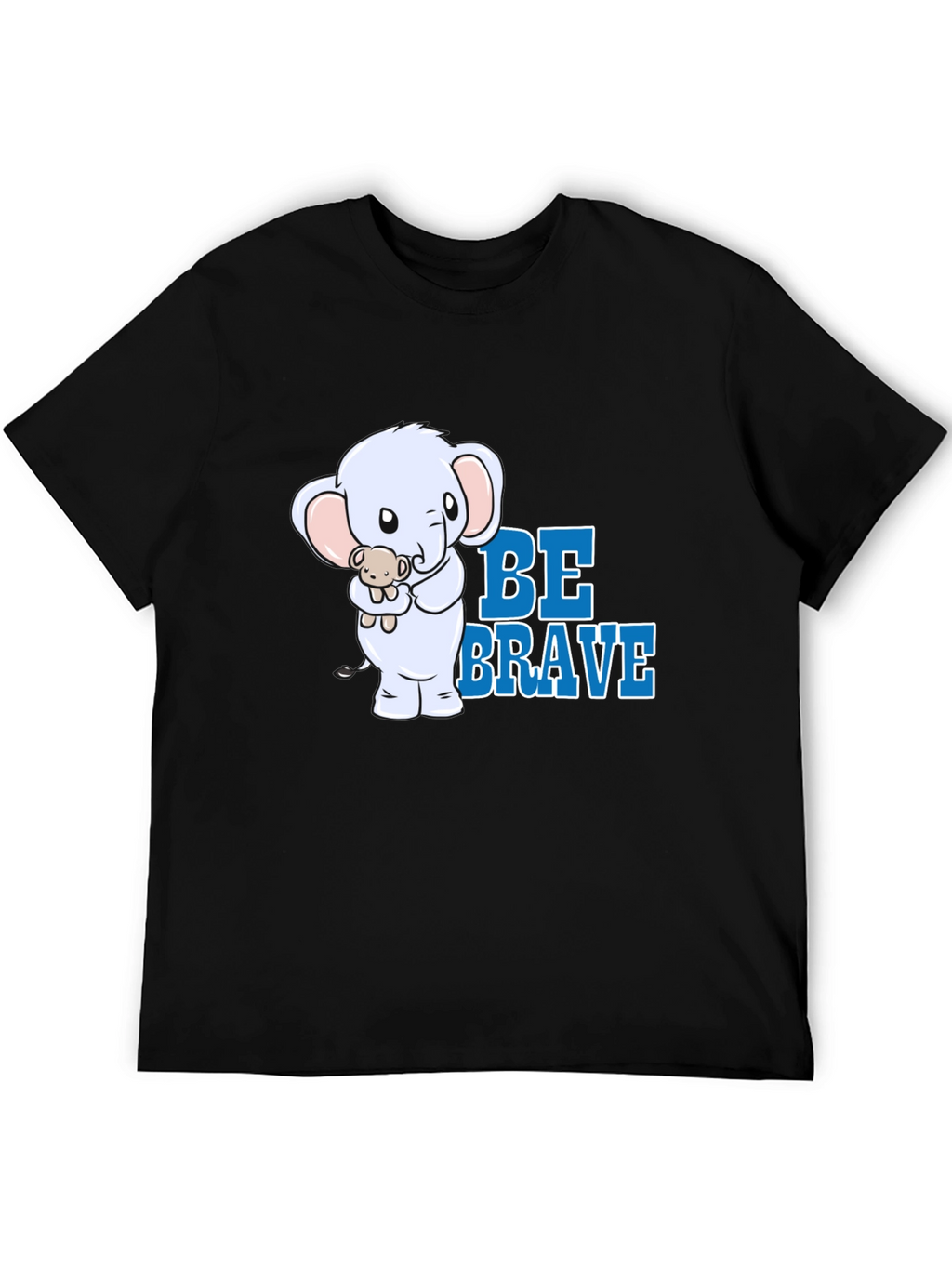 Be Brave Elephant Graphic T-Shirt